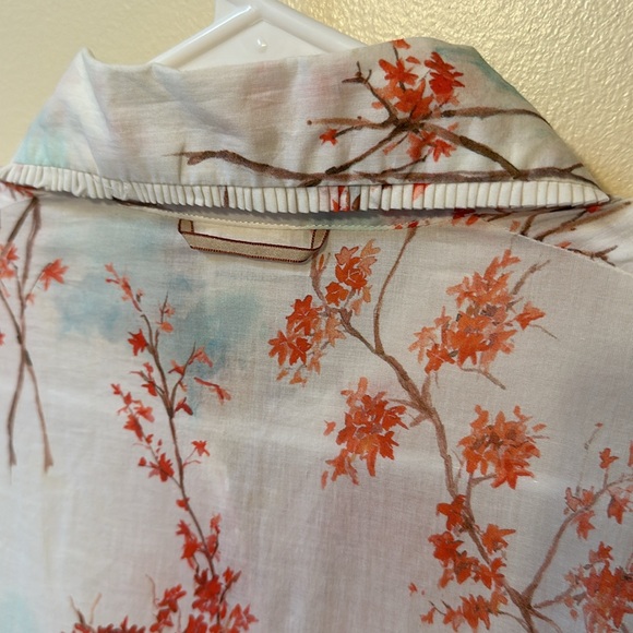 LCDA La Costa Del Algodōn En Plein Air Lingerie Long Floral Dress Size Medium - Picture 12 of 16